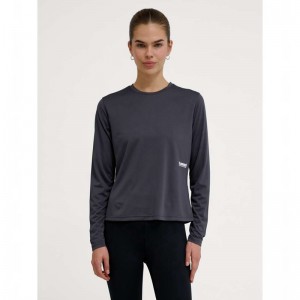Hummel Pulse Workout W L/S Ženske Majice Crne | 630718-253