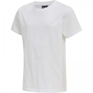 Hummel Red Basic S/S Dječje Majice Bijele | 558342-043