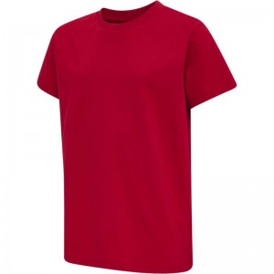 Hummel Red Basic S/S Dječje Majice Crvene | 647631-584