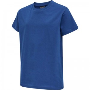Hummel Red Basic S/S Dječje Majice Plave | 100344-860