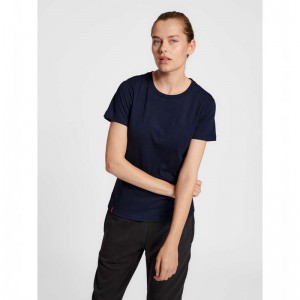Hummel Red Basic S/S Ženske Hulahopke Tamnoplave | 710257-866
