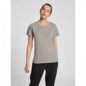 Hummel Red Basic S/S Ženske Majice Sive | 133815-942
