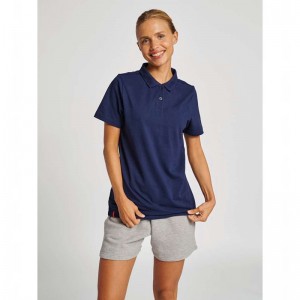 Hummel Red Classic Polo Ženske Majice Tamnoplave | 063769-157