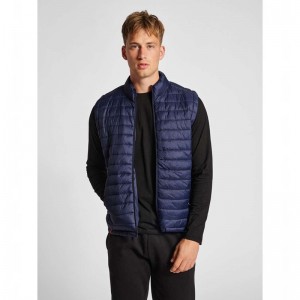 Hummel Red Quilted Muške Majice Tamnoplave | 979729-476
