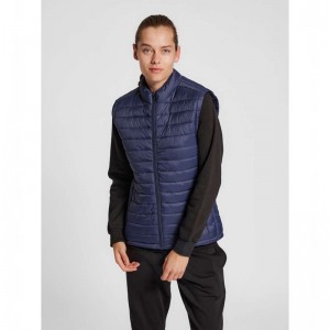 Hummel Red Quilted Ženske Prsluk Tamnoplave | 194649-573