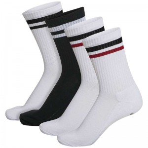 Hummel Retro 4-pack Mix Ženske Čarape Bijele | 577610-564