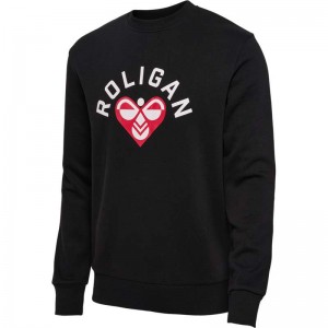 Hummel Roligan Muške Dukserice Crne | 958173-695