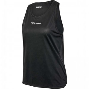 Hummel Run Singlet S/L Ženske Kratke Hlače Crne | 840266-535