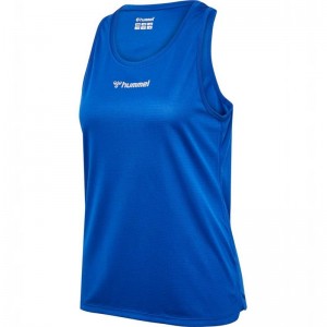 Hummel Run Singlet S/L Ženske Majica bez Rukava Plave | 405592-895