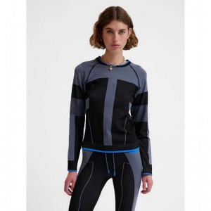 Hummel Seamless Tee Ls Ženske Majice Crne | 640646-328