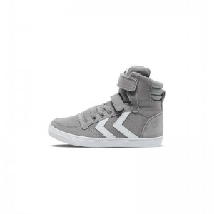 Hummel Slimmer Stadil High Jr Dječje Tenisice Sive | 334216-915