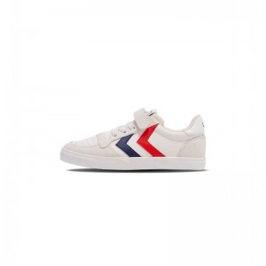 Hummel Slimmer Stadil Leather Low Jr Dječje Tenisice Bijele | 032608-292