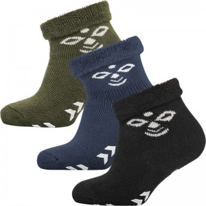 Hummel Snubbie 3 Pk Dječje Čarape Crne | 612623-016