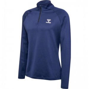 Hummel Sprint Half Zip Muške Dukserice Crne | 720126-319