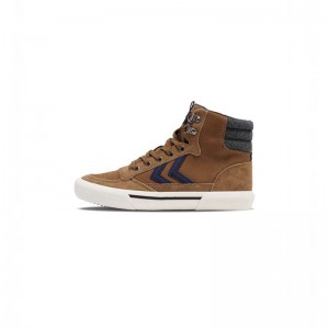 Hummel Stadil High Winter Muške Tenisice Smeđe | 421815-193