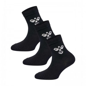 Hummel Sutton 3-pack Dječje Čarape Crne | 720724-004