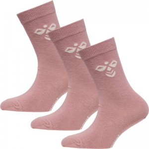 Hummel Sutton 3-pack Dječje Čarape Roze | 790076-461