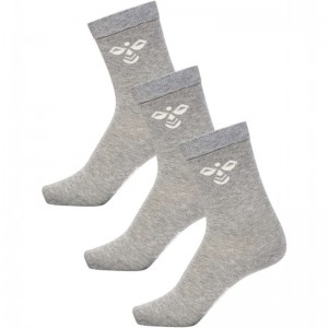 Hummel Sutton 3-pack Dječje Čarape Sive | 233533-308