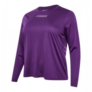 Hummel Te Curvy L/S Plus Ženske Kratke Hlače Ljubičaste | 514429-594