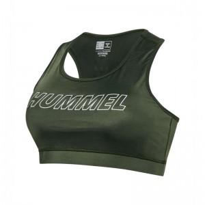 Hummel Te Curvy Plus Ženske Sportski Grudnjak Zelene | 138441-413
