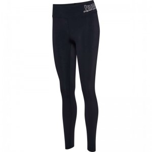 Hummel Te Fundamental Mid Waist Ženske Hulahopke Crne | 773580-215
