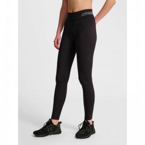 Hummel Te Fundamental Mid Waist Ženske Hulahopke Crne | 799033-733