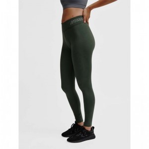 Hummel Te Fundamental Mid Waist Ženske Čarape Zelene | 769908-990