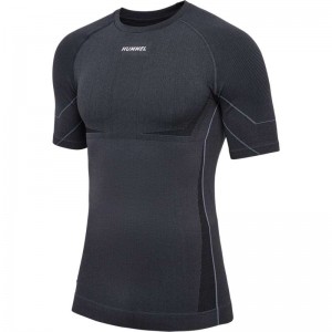Hummel Te Mike Seamless Muške Temeljni Sloj Crne | 690228-367