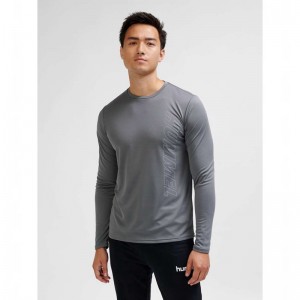 Hummel Te Topaz L/S Muške Majice Sive | 495673-681