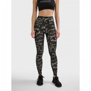 Hummel Te Twist Aop Mid Waist Ženske Hulahopke Zelene | 720417-838