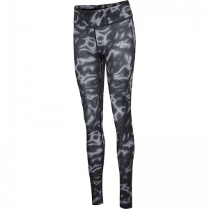 Hummel Te Twist Aop Mid Waist Ženske Hulahopke Crne | 099416-113