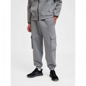Hummel Tech Fleece Loose Cargo Muške Hlače Sive | 104080-690