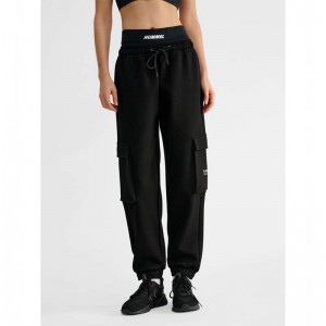 Hummel Tech Fleece Loose Cargo Muške Hlače Crne | 641272-500
