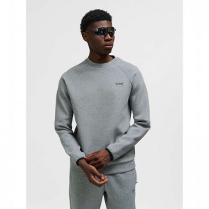 Hummel Tech Fleece Regular Crew Muške Dukserice Sive | 274845-476