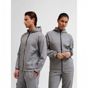 Hummel Tech Fleece Regular Zip Muške Majica s Kapuljačom Sive | 894053-785