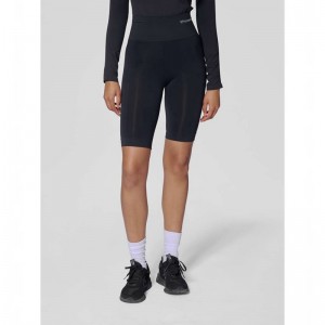Hummel Tif Seamless Cyling Ženske Kratke Hlače Crne | 846960-784