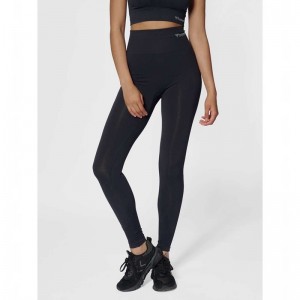 Hummel Tif Seamless High Waist Ženske Hulahopke Crne | 457541-565