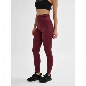 Hummel Tif Seamless High Waist Ženske Tenisice Bordo | 933948-793