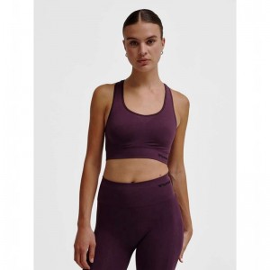 Hummel Tif Seamless Top Ženske Sportski Grudnjak Ljubičaste | 924665-671