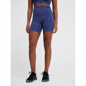 Hummel Tif Seamless Ženske Kratke Hlače Plave | 233831-386