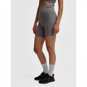 Hummel Tif Seamless Ženske Kratke Hlače Sive | 526730-914