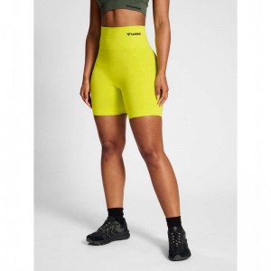 Hummel Tif Seamless Ženske Kratke Hlače Žute | 649699-246