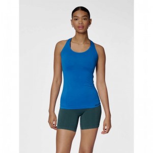 Hummel Tif Seamless Ženske Majica bez Rukava Plave | 246919-482