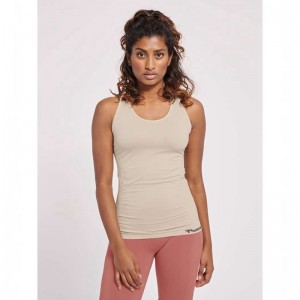 Hummel Tif Seamless Ženske Majica bez Rukava Bež | 831325-746