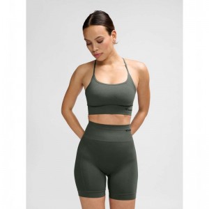 Hummel Tiffy Seamless Top Ženske Haljina Zelene | 426669-970