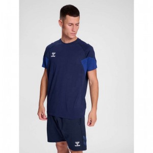 Hummel Travel S/S Muške Majice Tamnoplave | 547910-019