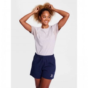 Hummel Travel S/S Ženske Majice Sive | 210392-365