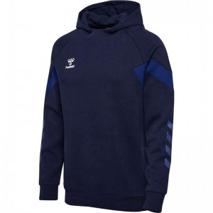 Hummel Travel Sweat Muške Majica s Kapuljačom Tamnoplave | 357632-416