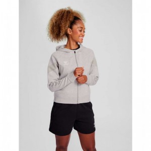 Hummel Travel Zip Ženske Majica s Kapuljačom Sive | 219536-799