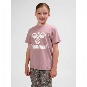 Hummel Tres S/S Dječje Majice Roze | 552477-916